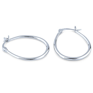 Thin Oval Hoops