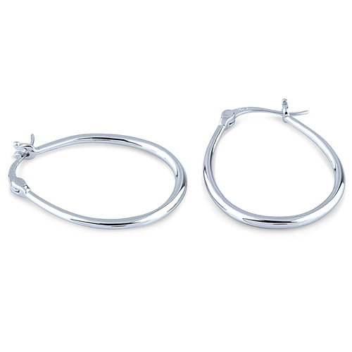 Thin Oval Hoops