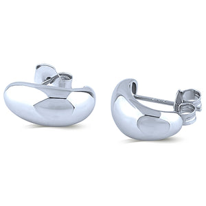Rhodium Domed Studs