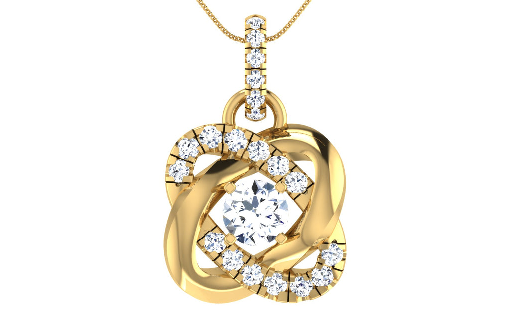 Interlocking infinity pendant