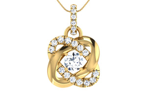 Interlocking infinity pendant