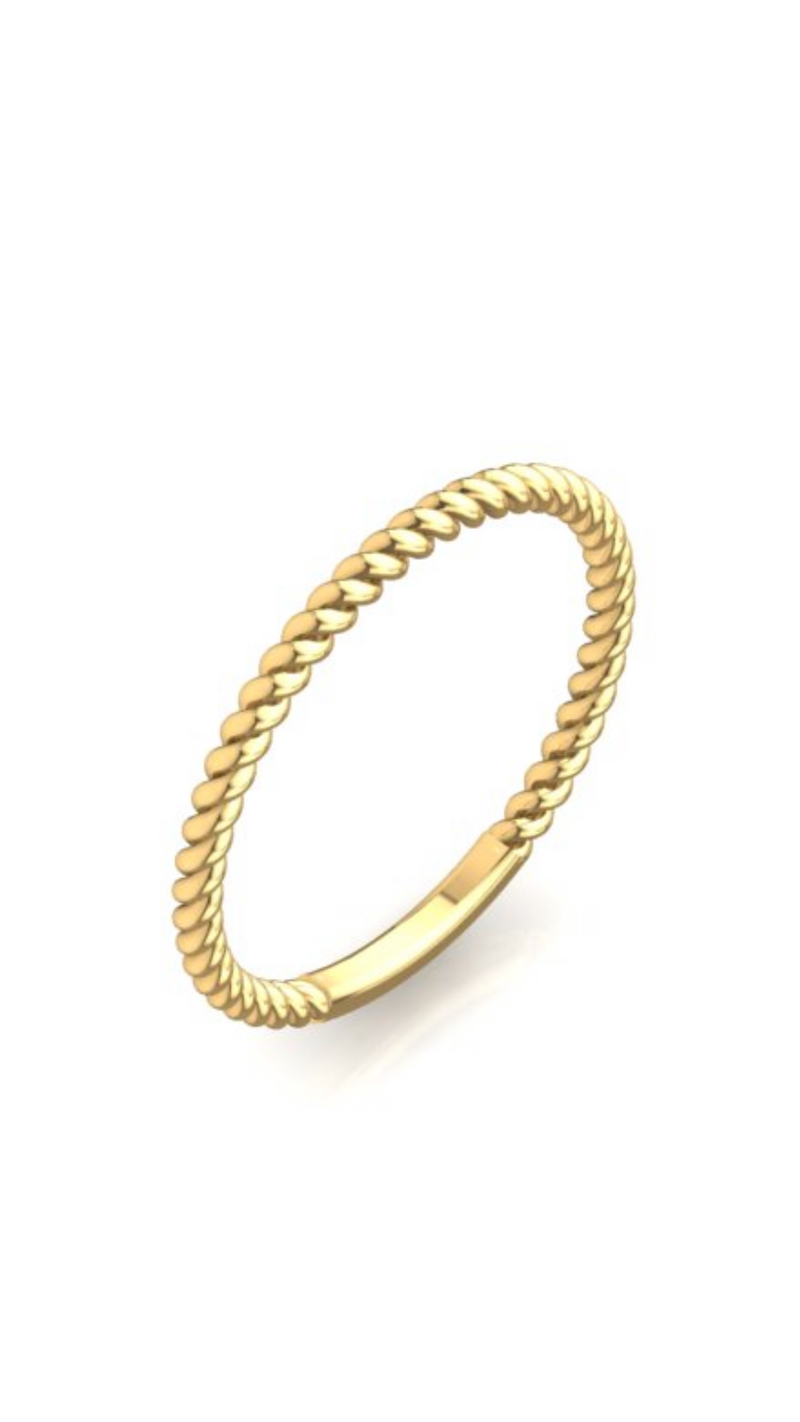 Twist  stackable ring